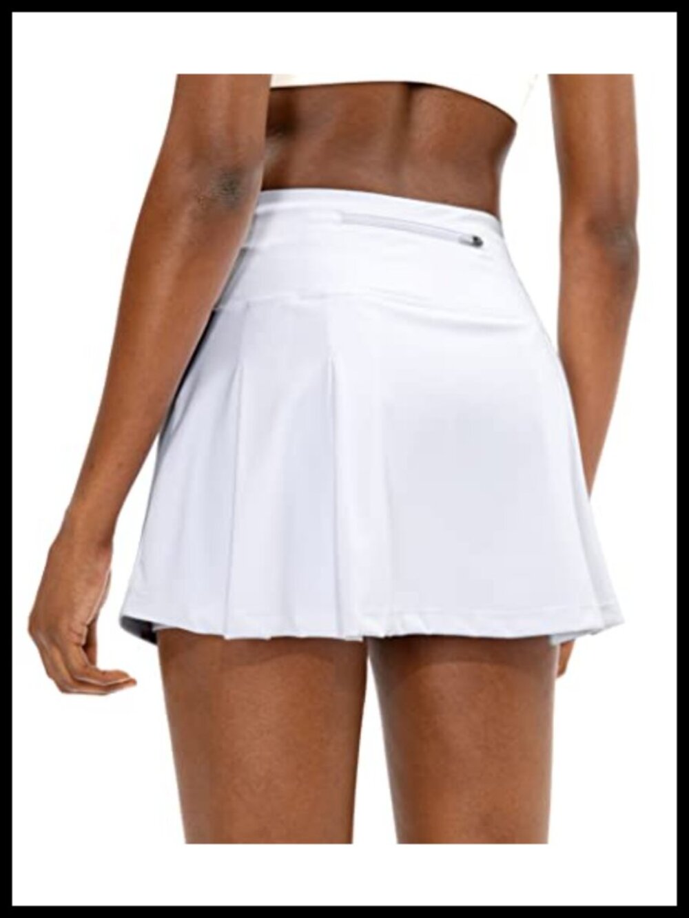 Women's Pleated Tennis Golf Skort with Pockets, Built-in Liner, High Waisted